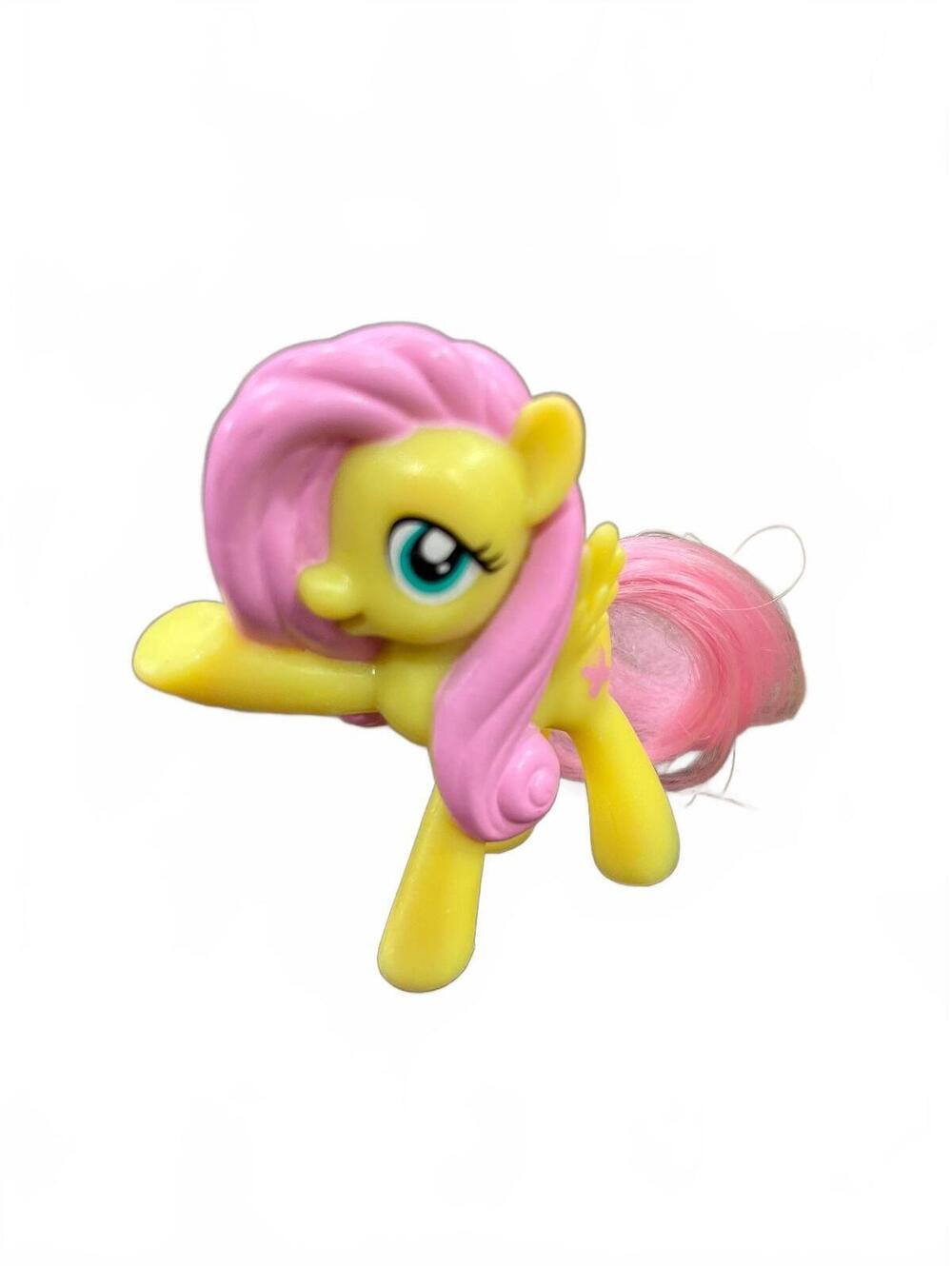 My Little Pony Fluttershy Figurine G4 2011 2.5" for McDonalds Collectible Toy